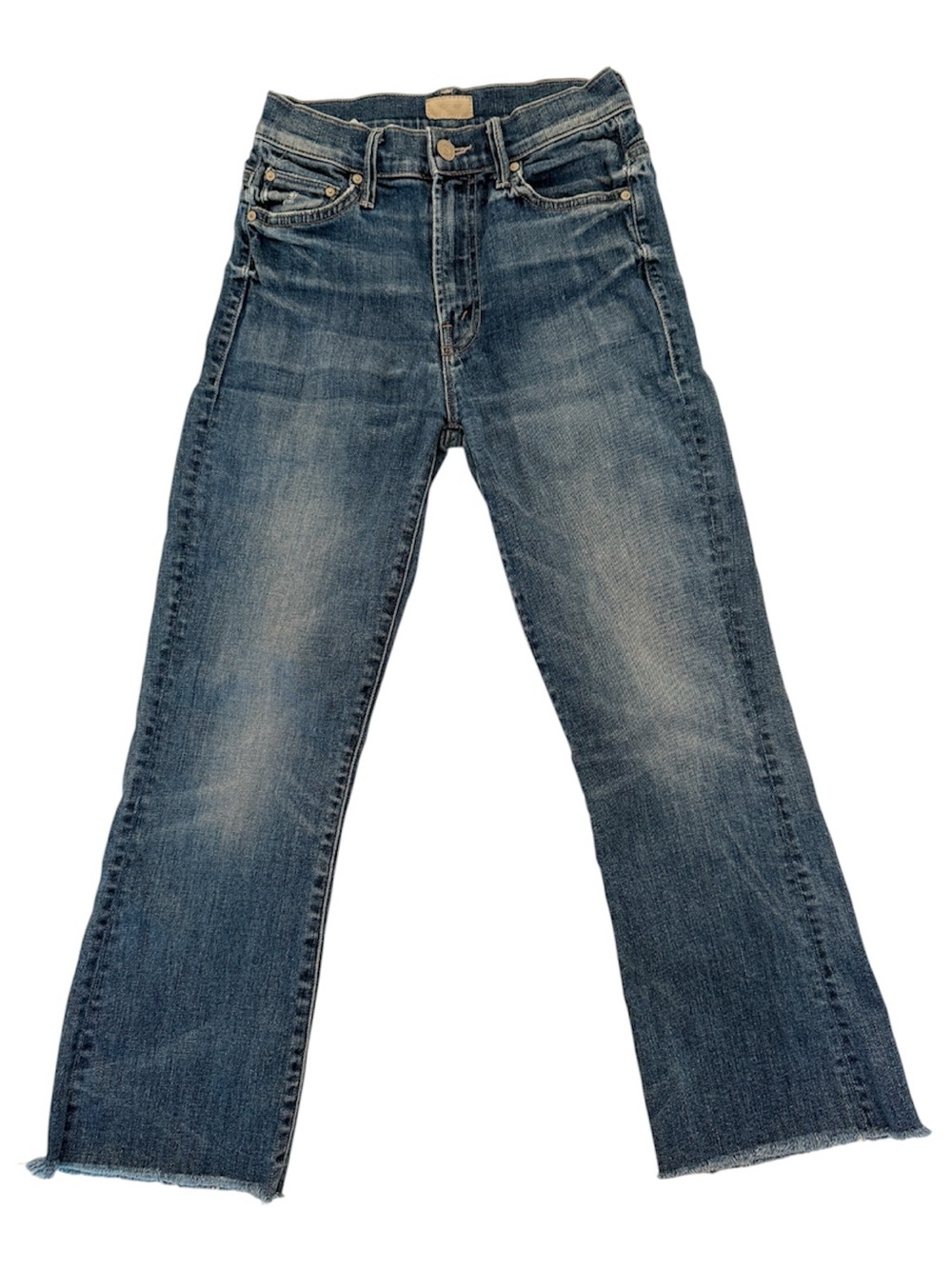 MOTHER The Insider Crop Double Trouble Jeans Size 24